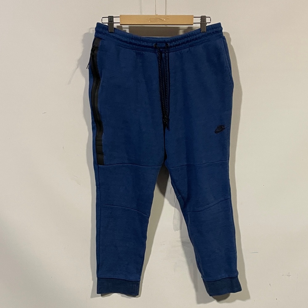 Nike Blue Sweatpants with Black Accents